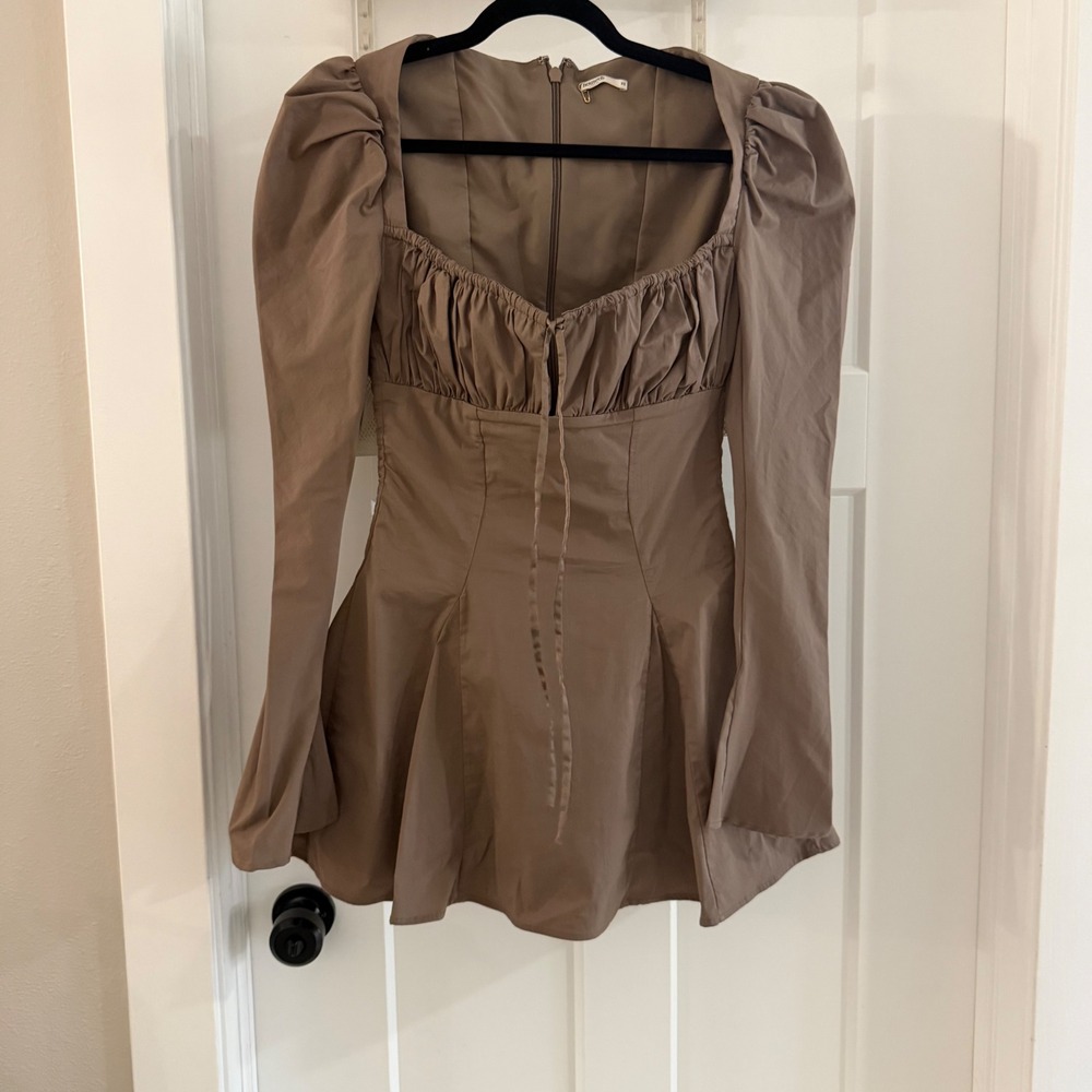 House of CB Taupe Mini Dress